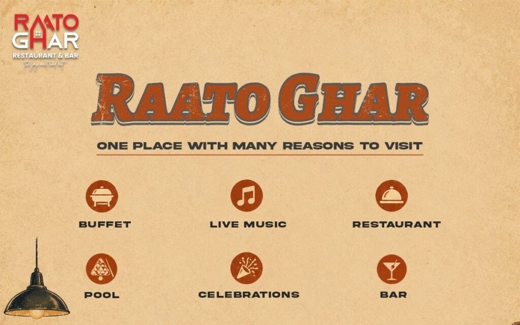 Raato Ghar Granville buffet, live music and restaurant venue